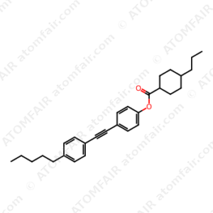 Cyclohexanecarboxylic acid, 4-propyl-, 4-[2-(4-pentylphenyl)ethynyl]phenyl ester, trans (CAS: 162368-33-4)