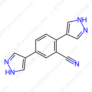 2,5-Di-1H-pyrazol-4-ylbenzonitrile (CAS: 1984799-71-4)