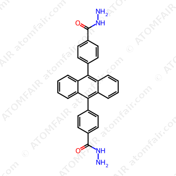 Benzoic acid, 4,4'-(9,10-anthracenediyl)bis-, hydrazide (CAS: 2382010-56-0)