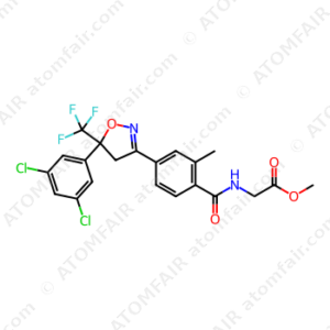 methyl (4-(5-(3,5-dichlorophenyl)-5-(trifluoromethyl)-4,5-dihydroisoxazol-3-yl)-2-methylbenzoyl)glycinate (CAS: 864731-38-4)