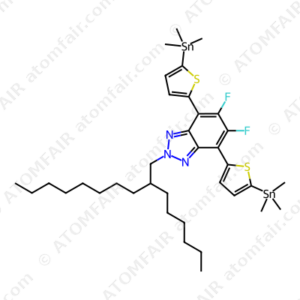 2H-Benzotriazole, 5,6-difluoro-2-(2-hexyldecyl)-4,7-bis[5-(trimethylstannyl)-2-thienyl] (CAS: 2365391-00-8)