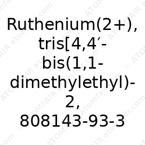 Ruthenium(2+), tris[4,4′-bis(1,1-dimethylethyl)-2,2′-bipyridine-κN1,κN1′]-, chloride (1:2), (OC-6-11) (CAS: 808143-93-3)