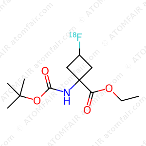 Ethyl 1-[[(1,1-dimethylethoxy)carbonyl]amino]-3-(fluoro-18F)cyclobutanecarboxylate (CAS: 1383686-16-5)