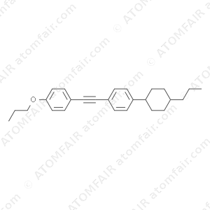 Benzene, 1-[(4-propoxyphenyl)ethynyl]-4-(4-propylcyclohexyl)- (9CI) (CAS: 167633-82-1)