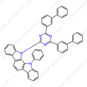 11-(4,6-Di(biphenyl-3-yl)-1,3,5-triazin-2-yl)-12-phenyl- 11,12-dihydroindolo[2,3-a]carbazole (CAS: 2133038-36-3)