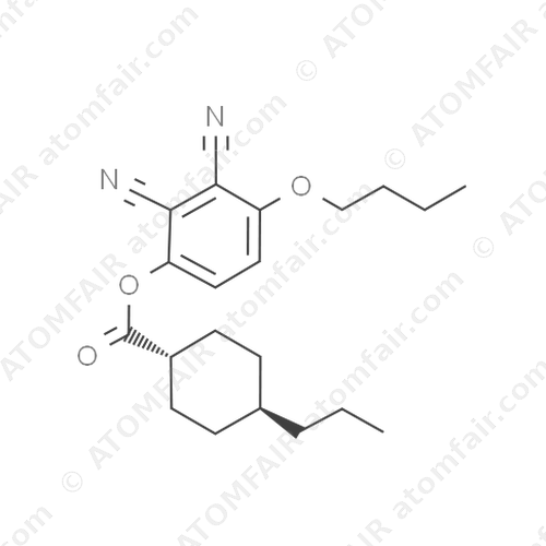 Propyl cyclohexyl formic acid-2,3-dicyanyl-4-butyloxyphenol (CAS: 75941-67-2)