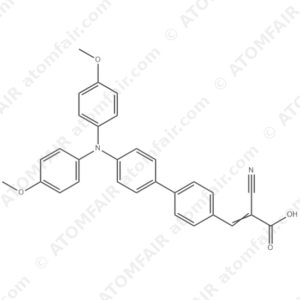 2-Propenoic acid, 3-[4'-[bis(4-methoxyphenyl)amino][1,1'-biphenyl]-4-yl]-2-cyano (CAS: 1813558-55-2)