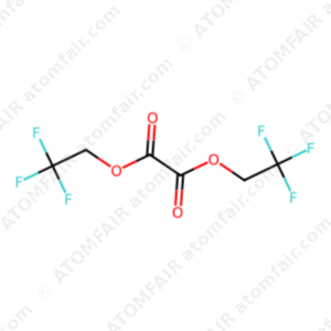 ATOMFAIR® chemical structure diagram of bis(2,2,2-trifluoroethyl) oxalate battery grade
