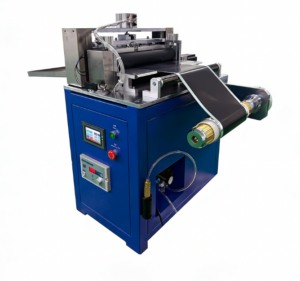 Atomfair Lithium Battery Electrode Sheet Single Cutter - ±0.005mm Burr 300mm Width PLC Control Auto Unwinding Constant Tension Fixed-Length Cursor Tracking Cutting