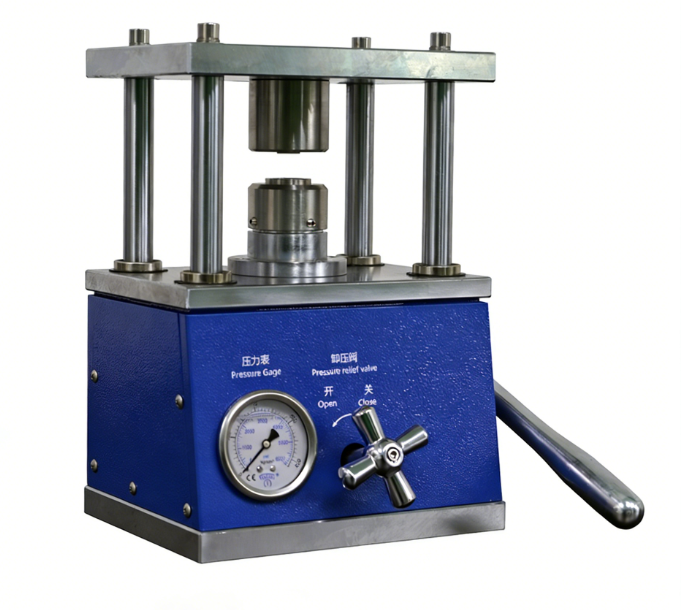 Atomfair CR-Press 712 Compact Glove Box Compatible Coin Cell Sealing Press for Lab R&D and Small Batch Production