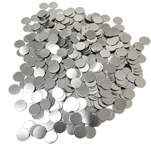 0.5mm thick pure aluminum button battery gasket 15.8mm diameter ±0.02mm tolerance with 304/316ss optional accessories by Atomfair