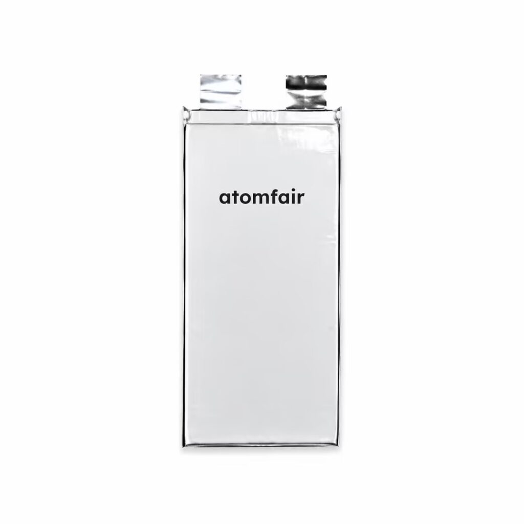 Atomfair 2Ah high-safety solid-state battery with 300Wh/kg energy density, 5C continuous discharge, 10C peak, and wide temperature range -20°C to 70°C