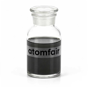 ATOMFAIR® SC041S single-wall carbon nanotube aqueous dispersion dark black liquid inside a clear glass jar.