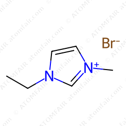 1-Ethyl-3-methylmidazolium bromide EMIM Br ionic liquid CAS 65039-08-9 by Atomfair for chemical synthesis and electrolyte research.