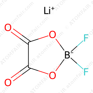 ATOMFAIR® Lithium Difluoro(oxalato)borate CAS 409071-16-5 LiDFOB 99.5% Battery Grade Moisture 1 Atomfair LiDFOB 99.5% battery grade Lithium Difluoro(oxalato)borate CAS 409071-16-5 with low moisture for high-temperature battery stability.