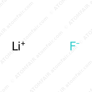 99.95% purity battery grade lithium fluoride LiF solid CAS 7681-49-4 low moisture by Atomfair 25g for electrolyte synthesis.