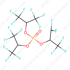 Atomfair 99% battery grade THFIP Tris(1,1,1,3,3,3-hexafluoroisopropyl) Phosphate CAS 66489-68-7 50g with low moisture for flame retardant electrolyte additives.