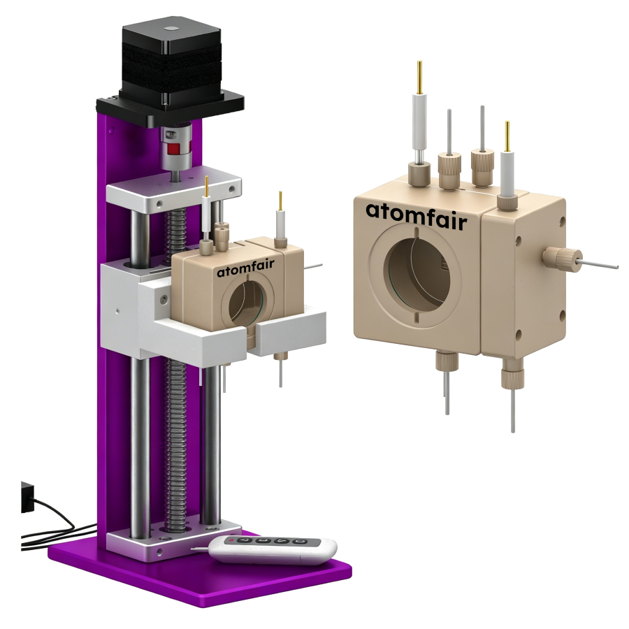 ATOMFAIR® Split-Membrane Photoelectrochemical Flow Cell 2 ATOMFAIR® Split-Membrane Photoelectrochemical Flow Cell - Image 2