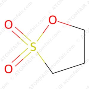 diagram showing the 2D cyclic chemical structure of ATOMFAIR® 1,3-Propanesultone PS molecule.
