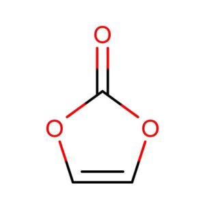 diagram showing the 2D cyclic chemical structure of ATOMFAIR® Vinylene Carbonate VC molecule.