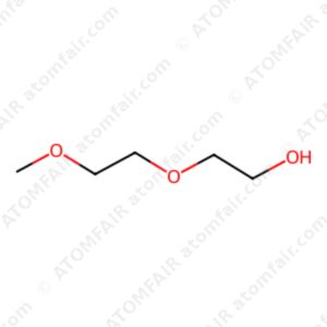 diagram showing the 2D chemical structure of ATOMFAIR® Bis(2-methoxyethyl) Ether DEGDME molecule.