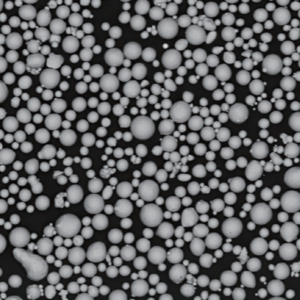 Atomfair® BT20 titanium alloy powder showcased inside a clear hexagonal glass sample bottle with a silver metal seal.