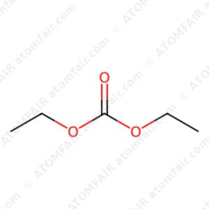 diagram showing the 2D chemical structure of ATOMFAIR® Diethyl Carbonate DEC molecule.