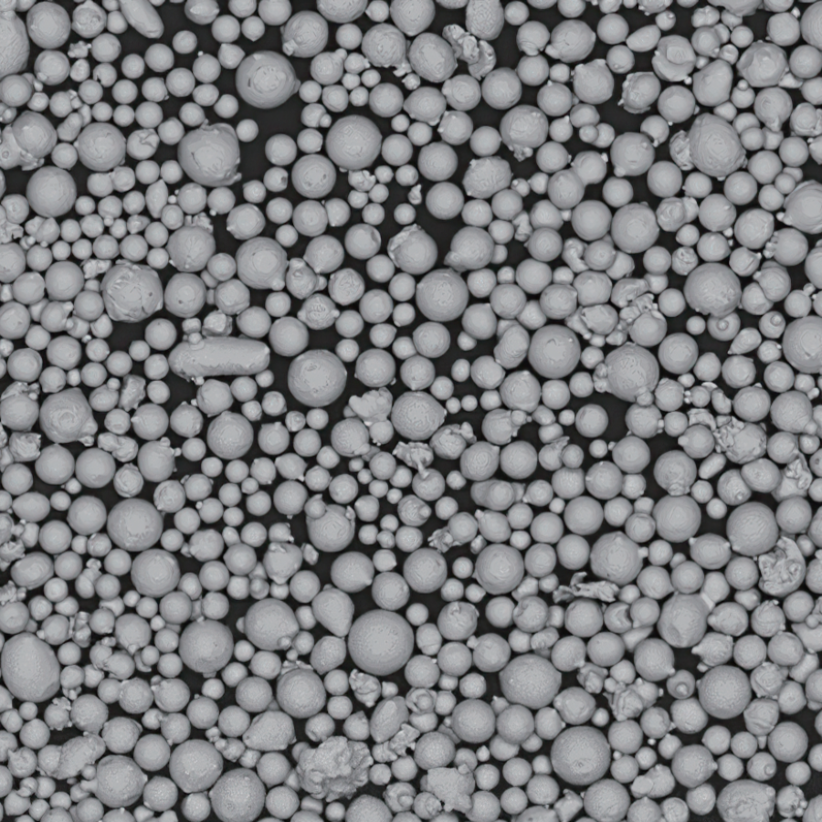Hastelloy X High-Temperature Alloy Powder 1 Atomfair® Hastelloy X high-temperature alloy powder showing a dark gray metal powder inside a clear hexagonal glass bottle with a silver cap.