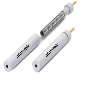 ATOMFAIR® atomfair magnetic graphite working electrodes showing internal metallic segmented core and pin connections.