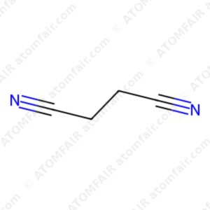 diagram showing the 2D chemical structure of ATOMFAIR® Succinonitrile SN molecule.