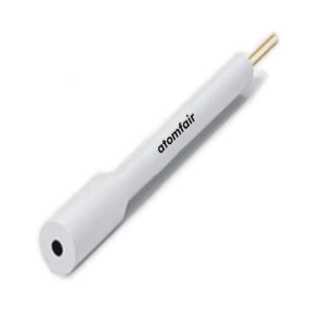 ATOMFAIR T-Shaped Copper Working Electrode with 2mm to 4mm embedded tip and PTFE insulative body.