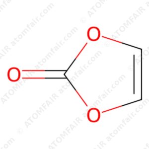 diagram showing the 2D chemical structure of ATOMFAIR® Vinylene Carbonate VC molecule.