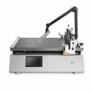 Perovskite Film Coater Automatic Blade Coating Air Knife Drying N2 Inert Atmosphere Protection Anodized Aluminum Plate ±1μm Flatness Servo Motor
