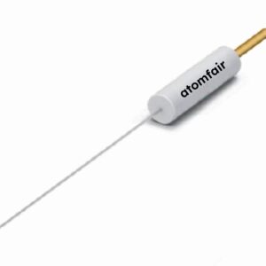 High-purity 99.99% platinum wire counter electrode with PEEK body and gold-plated copper rod for electrochemical cell testing.