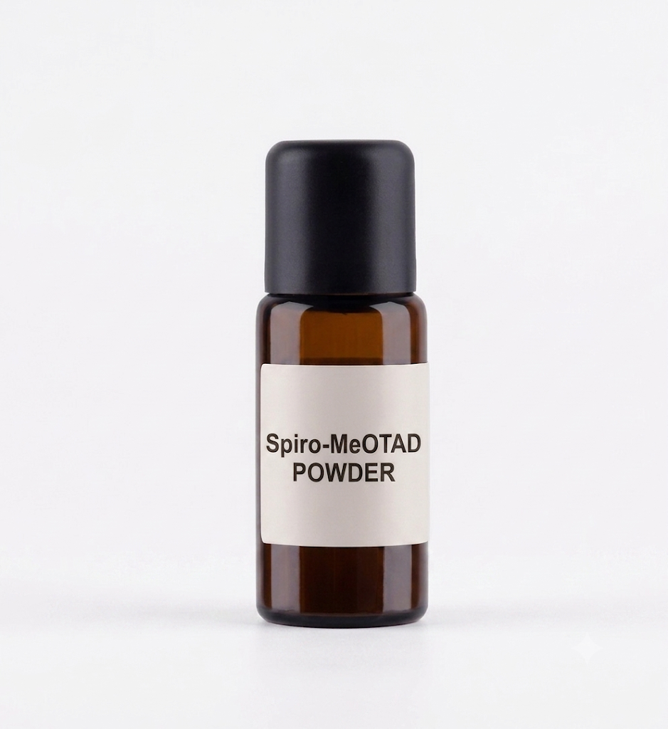 Spiro-OMeTAD Powder ≥99.8% Triple Purified 1 Spiro-OMeTAD Powder 99.8% Triple Purified CAS 207739-72-8 Light Yellow White Powder Hole Transport Layer HTL Perovskite Solar Cell Glovebox Storage Moisture-Sensitive Research Grade