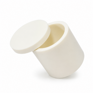 Pure white PA66 nylon roller grinding jars with leak-proof lids for contamination-free pigment and magnetic material milling.