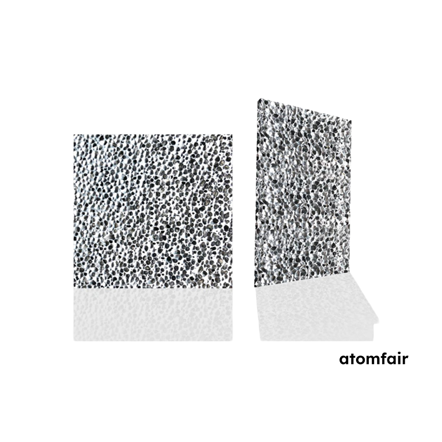 Closed-Cell Aluminum Foam 2–3 mm Pore, 10 mm ATOMFAIR®