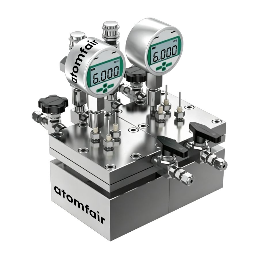 Dual Electrochemical Cell 50+50 mL 6 MPa Ti ATOMFAIR® 1 Dual Electrochemical Cell 50+50 mL 6 MPa Ti ATOMFAIR®