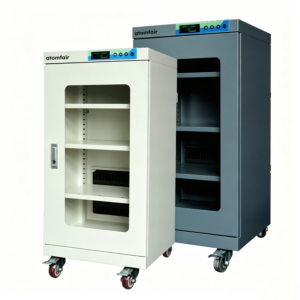 ATOMFAIR® Extreme-Low-Humidity (1%-3% RH) Dry Cabinets AF-DC160D 160L for cleanroom moisture-sensitive storage