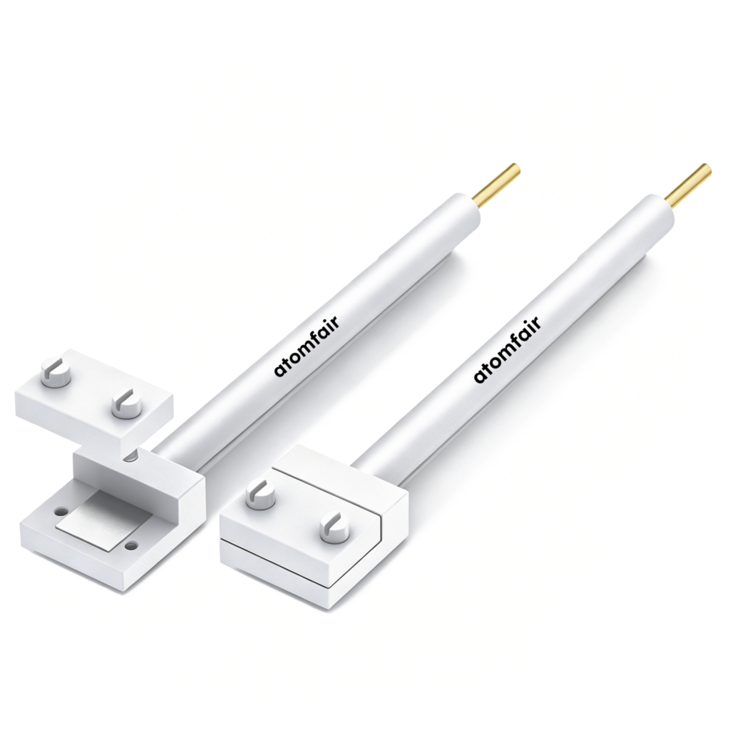 Dual-Knob Platinum Sheet Electrode Clip, PTFE ATOMFAIR®