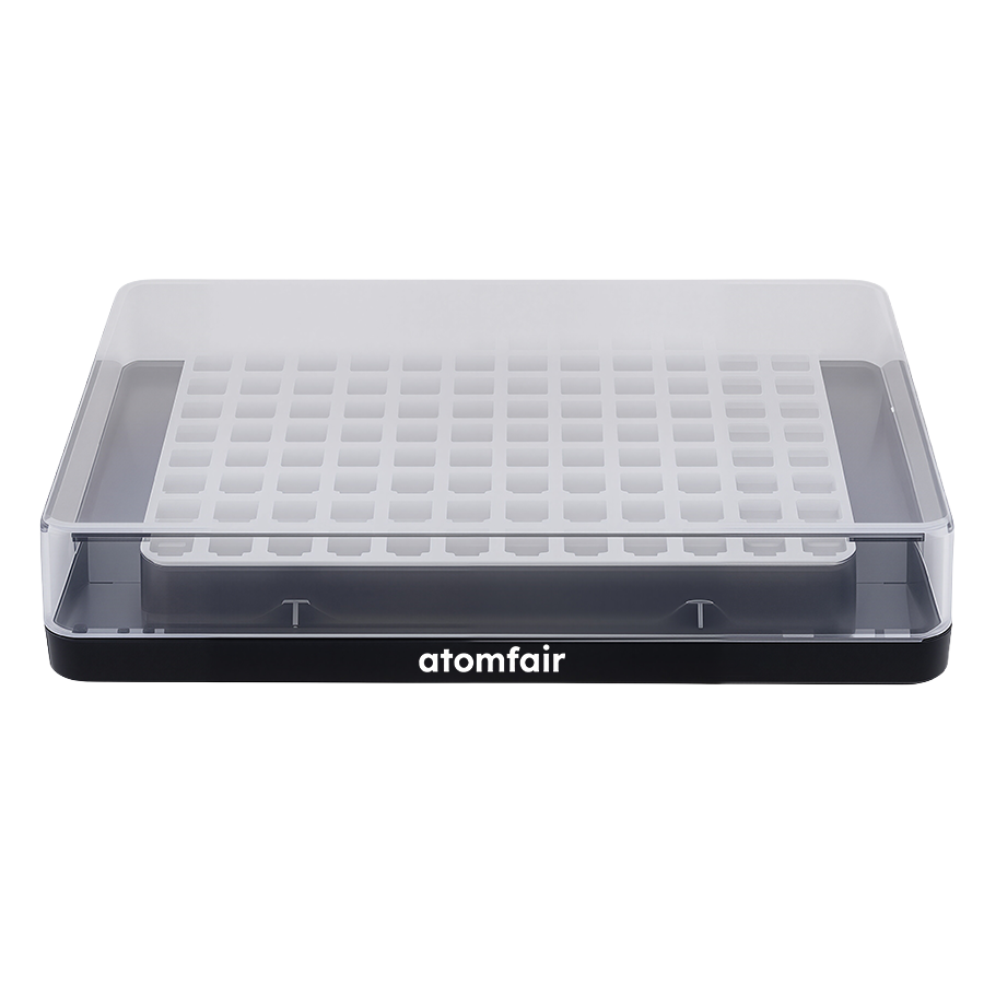 H100-Series PCR Plate Block 0.2 mL 96-Well ATOMFAIR® 1 ATOMFAIR® PCR Plate Block AF-TC-ACC-H100-009 for PCR tube and plate heating workflows and research-grade sample preparation