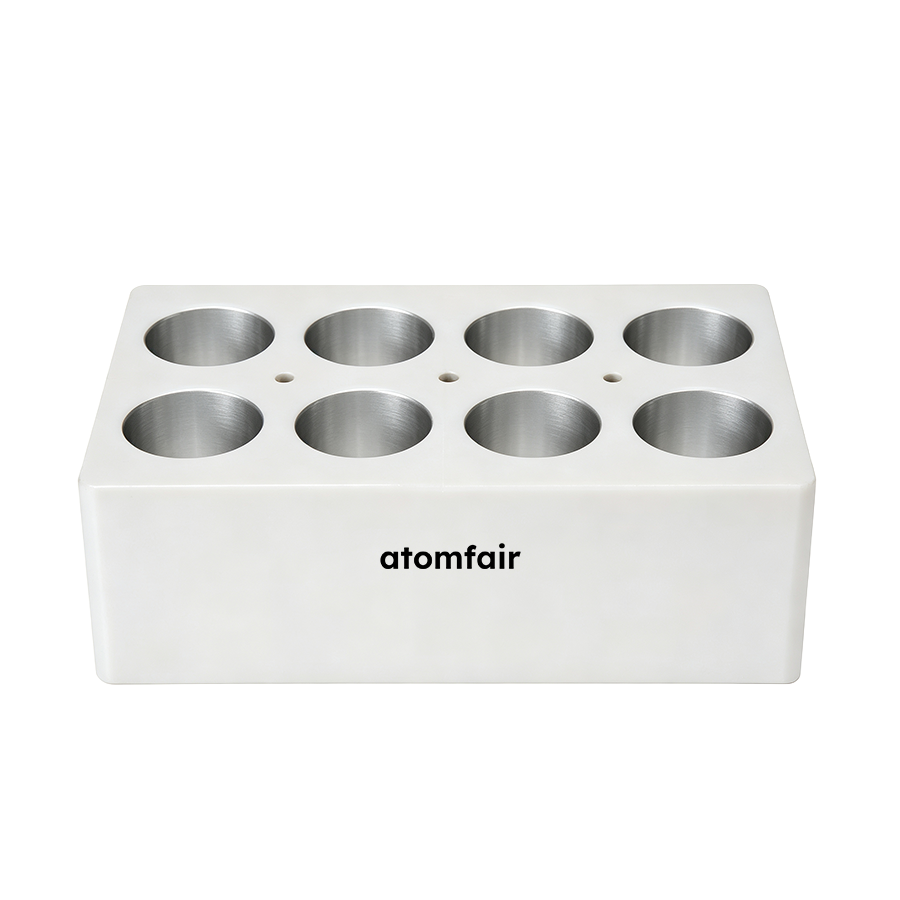 HB120 Heating Block 8×50 mL for HB120-S/SC ATOMFAIR® 1 ATOMFAIR® Heating Block AF-TC-ACC-HB120-007 for tube heating block workflows and research-grade sample preparation
