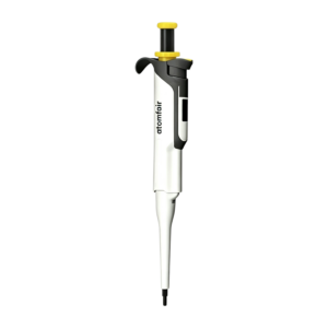 ATOMFAIR® HiPette single-channel 10-100 uL pipette for routine liquid sampling in modern laboratory workflows.