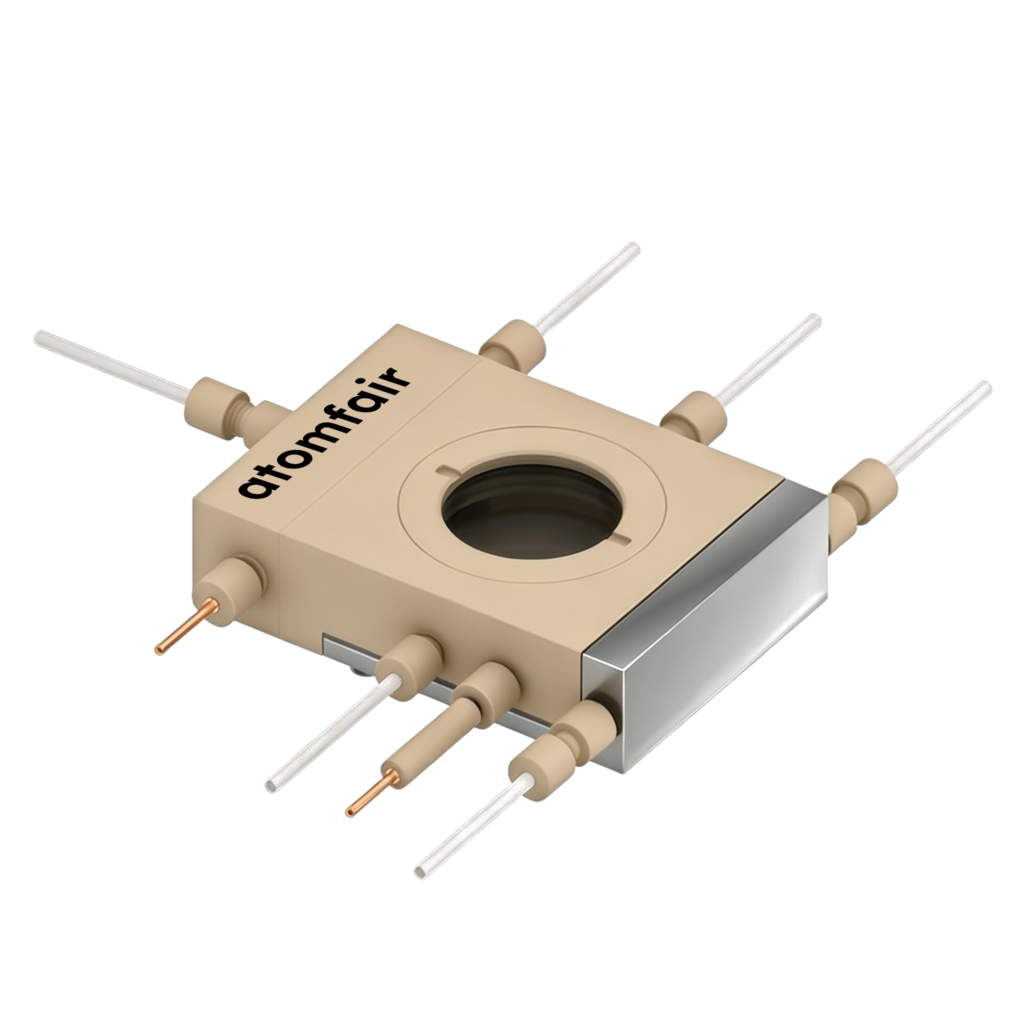 In-situ Raman GDE Cell Serpentine 37 mm Window ATOMFAIR®