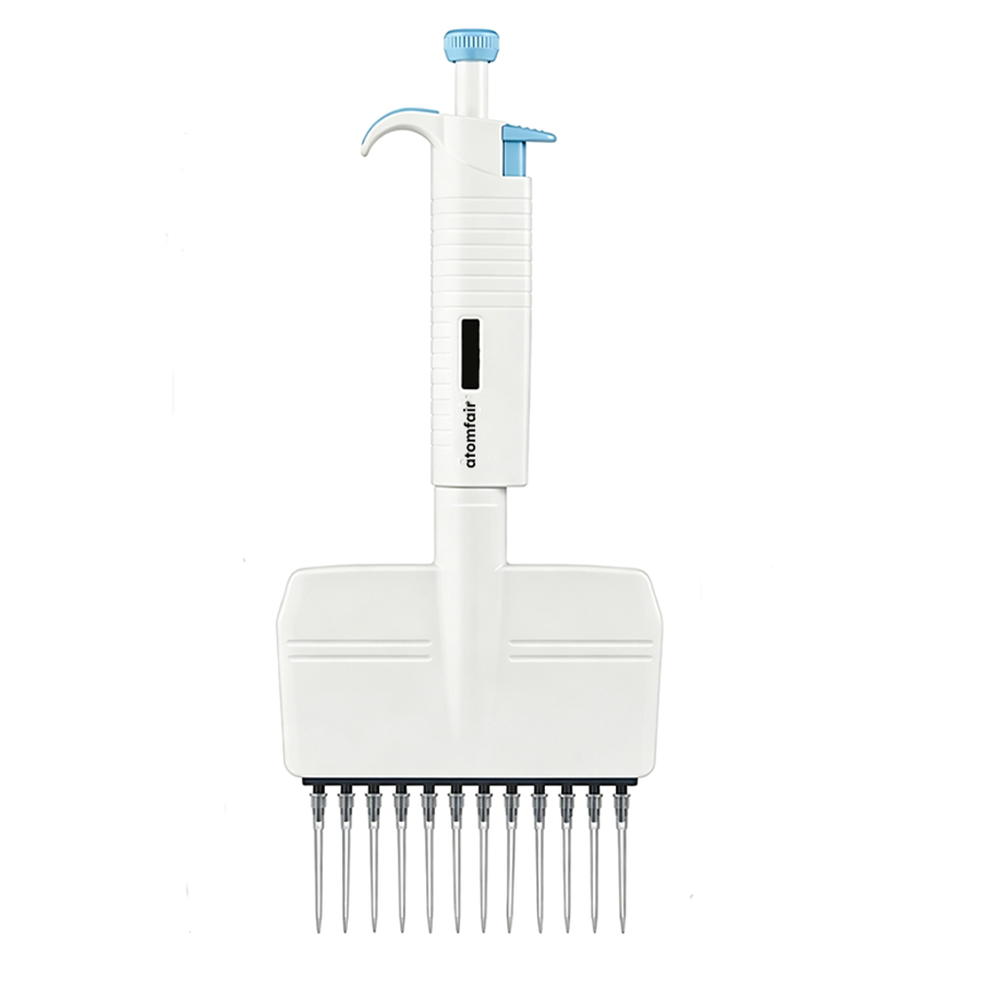 MicroPette Plus 12-Channel 20-200 µL Pipette ATOMFAIR® 1 ATOMFAIR® MicroPette Plus 12-channel 20-200 uL pipette for standard volume multi-channel dispensing in lab workflows.