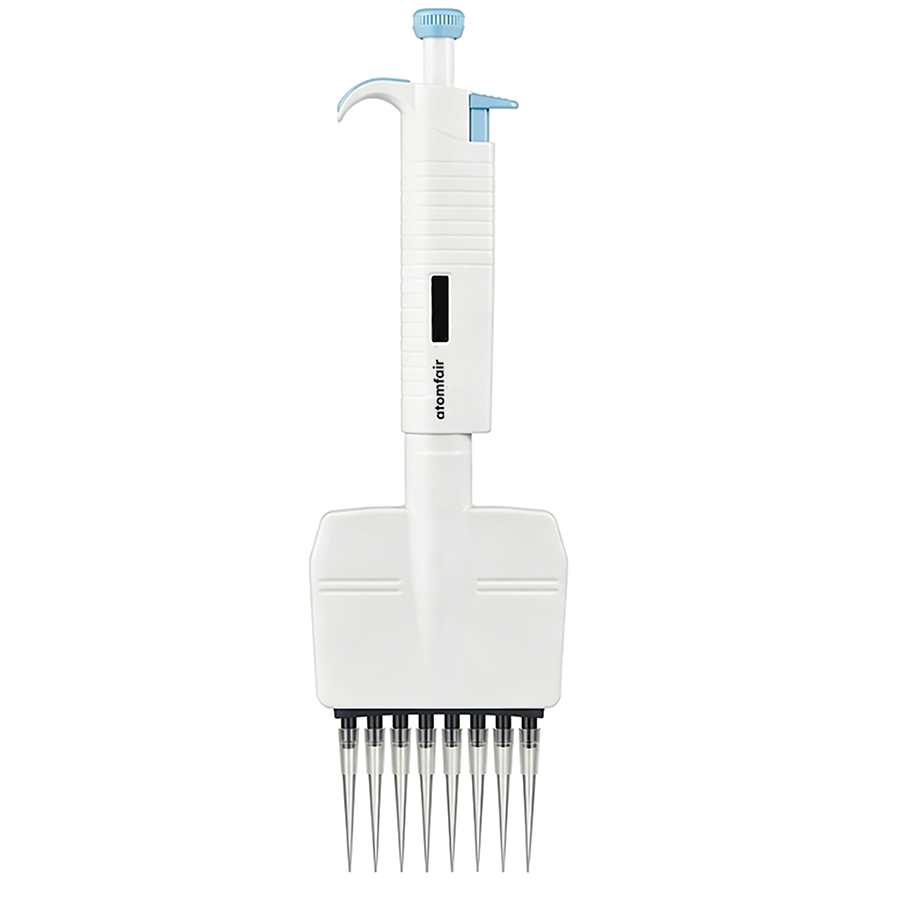 MicroPette Plus 8-Channel 20-200 μL Pipette ATOMFAIR® 1 ATOMFAIR® MicroPette Plus 8-channel 20-200 uL pipette for standard volume multi-channel dispensing in lab workflows.