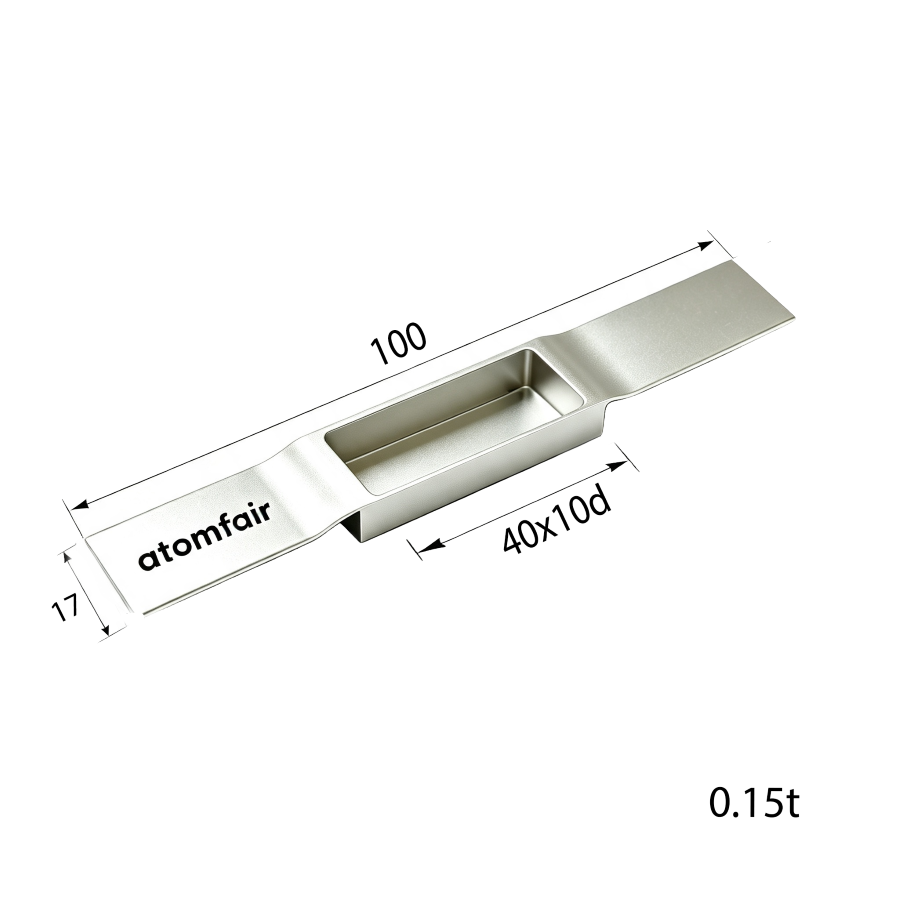 Molybdenum Non Splash Boat Bottom 0.15×17×100 mm ATOMFAIR®