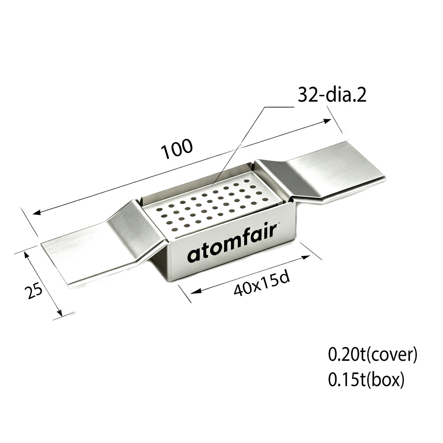 Molybdenum Evaporation Boat Set 0.15×25×100 mm ATOMFAIR®