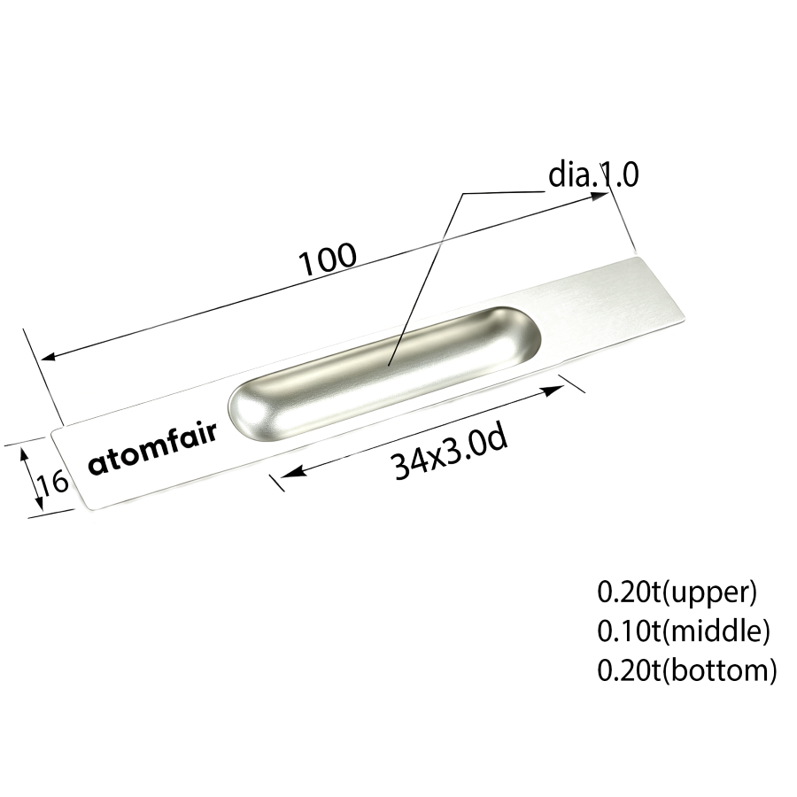 Molybdenum Evaporation Boat Set 0.2×16×100mm ATOMFAIR®