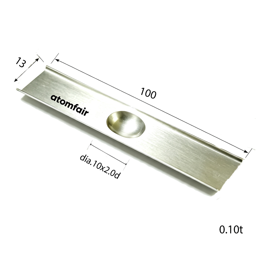 Molybdenum Evaporation Boat 0.1×13×100 mm ATOMFAIR®